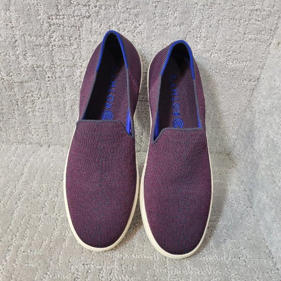 Rothy's The Sneaker Fig Python Purple Slip On Shoes Women’s Size US 7.5 9.5 - Picture 6 of 10